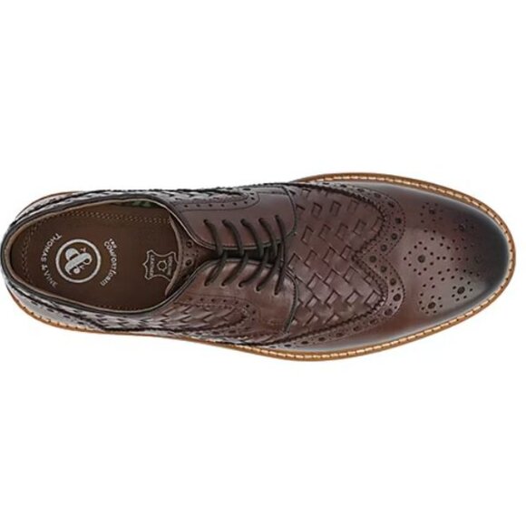 Thomas & Vine Men\'s Radcliff Comfort Foam Lace-Up Woven Wingtip Shoe Brown 10 M main image 7